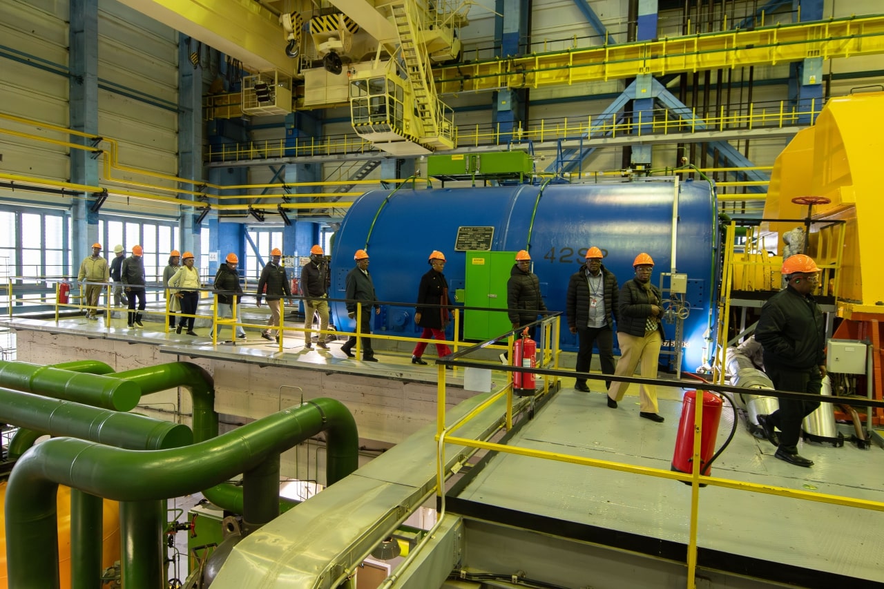 Inside a nuclear power plant